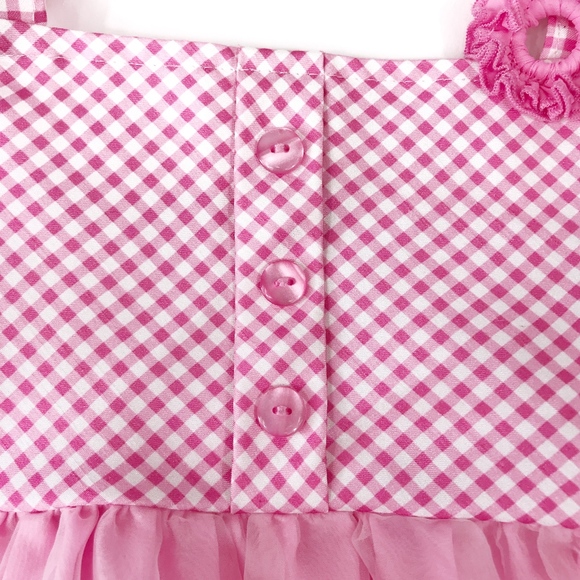 [Baby Armstrong] Pink and White Gingham Dress - Picture 4 of 8